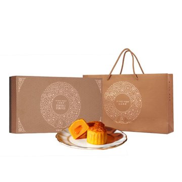 元朗荣华致味流心奶黄月饼360g广式月饼中秋月饼礼盒