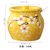 日式调料盒陶瓷装盐罐单个辣椒油罐猪油罐家用带盖调味罐放盐家用(600ML大容量 黄色（送小勺）)