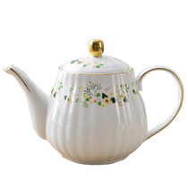 小花季骨瓷咖啡杯套装咖啡具小套装英式下午茶花茶具红茶具咖啡壶(壶 8件)