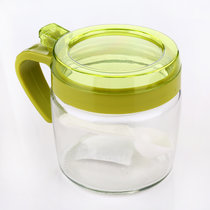 厨房用品 调料盒 套装 玻璃调味罐 调味盒 调料瓶 盐罐糖罐调料罐(绿色)