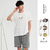 男士睡衣夏季纯棉短袖青少年2022年新款套装夏天薄款学生家居服潮(L（身高167-172CM 体重111-125斤） 趣味头像)