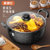 诺华尔-麦饭石不易粘炒锅煎锅汤锅系列家用锅具(24cm汤锅带盖)