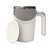 304不锈钢懒人咖啡搅拌杯自动奶茶杯磁力旋转电动牛奶杯马克 杯子(第二代充电款灰白色)