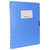 天色 加厚大容量档案盒 文件盒 资料盒 A4收纳塑料凭证盒(蓝色/厚度2cm/可放130页A4纸)