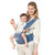 babycare婴儿多功能背带腰凳9826-3D蓝L码 【Air Mesh 3D】减震坐垫硅胶防滑四季通用