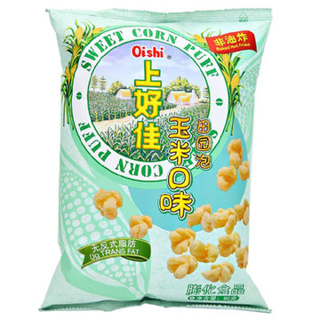 【国美自营】上好佳 休闲零食 小零食 玉米口味田园泡90克