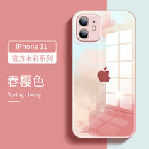 iPhone12promax手机壳液态11苹果12 Pro潮牌保护套12mini网红iphone12手机套11proma(苹果11【6.1寸】春樱色 默认版本)
