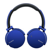 索尼(Sony) MDR-XB650BT 头戴式蓝牙耳机 耳麦  重低音 蓝牙4.0 比950BT续航时间长(蓝色 标配)