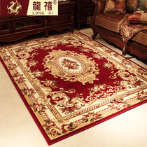 龙禧家居 新西兰纯羊毛 中式日式古典风格客厅卧室加柔羊毛大地毯(欧式1255红色)
