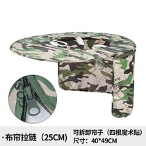 安全帽遮阳帽檐工地防晒帽神器太阳帽子遮脸透气夏季施工男女大沿(【迷彩】布帘拉链（25CM） 默认)