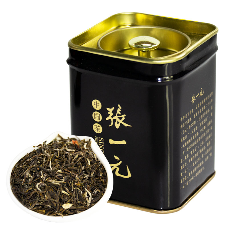 张一元 特级茉莉花茶(绿茶茶叶)50g/罐(新疆西藏青海不发货(世博茶黑