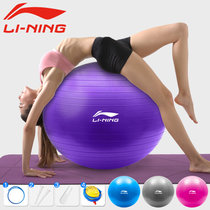 李宁（LI-NING）瑜伽球 加厚防滑健身球专业防爆材质男女通用弹力球 LBDM768(紫色 通用)