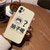 猫肥家润适用iPhone12/12por全型号魔方直边仿液态硅胶手机壳华为/OPPO/vivo卡通（可备注发货的手机型）(象牙白-614 iphone 7/8)