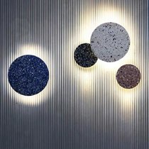 现代个性水磨石壁灯过道走廊床头卧室背景墙装饰壁灯(蓝色 W260mm)