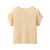 艾米恋镂空针织短袖女夏季2021新款宽松t恤罩衫粉色圆领外搭上衣(米色 XL)