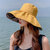 JOHLIN DREAM2021年新款帽子女渔夫帽夏季时尚遮阳帽防晒黑胶遮脸显脸小(黄色)