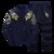 冲锋道 男士新款开衫立领卫衣套装韩版潮流春秋休闲跑步运动服大码长衣长裤两件套装QCC-112-1-D6014(深蓝色 4XL)