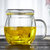 玻璃杯带把家用茶水分离办公室男女透明过滤带盖喝水花茶泡茶杯子(茗韵500ML（加厚款）)