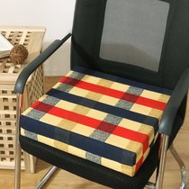 45D高密度海绵办公椅垫餐椅木沙发坐垫增高加厚硬防滑可拆洗3050(地中海格子)