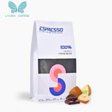 Lavida意式拼配咖啡豆黑巧焦糖拼配云南咖啡豆500G精品咖啡豆磨粉(意式深烘焙 500g)