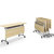 可移动拼接双人长条桌折叠会议桌YW-JX120(默认 1.2米普通款屏风桌)