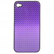 浩酷（HOCO）iPhone4孔雀纹铝质背壳（紫色）（包装含高透贴膜）