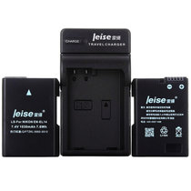 雷摄（LEISE）EN-EL14+ 数码相机/摄像机电池/便携充电器组合套装 适用于：尼康：D3200/D5100/D5200/D5300