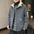VINBORLEE男士棉服 冬季新款棉衣韩版潮流学生羽绒棉服短款棉袄KXP-H115(黑色XL)(深灰色 M)