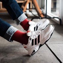Adidas阿迪达斯 2019新款运动鞋 男子休闲复古老爹鞋 EG2655(白色 44)
