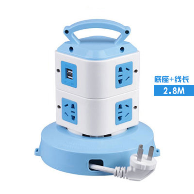 观海卫 TF-3008智能立式魔方组合套装多功能家用带线手提插座排插插线板拖线板(二层(USB) 2.8M) 观海卫 TF-3008智能立式魔方组合套装多功能家用带线手提插座排插插线板拖线板(二层(USB) 2.8M)
