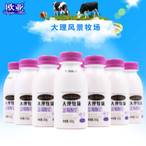 欧亚牛奶大理牧场低温酸奶蓝莓酸奶酸牛奶243g*12瓶(自定义 自定义)