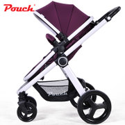 Pouch高景观婴儿推车 可躺可坐婴儿车(紫色)