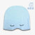 SUNTEK睡帽女可爱夏季薄款包头帽睡眠空调防风睡觉保暖儿童月子帽子(M码（适合头围53-58cm）建议*成人用 全棉款：眯眯眼-海雾蓝)