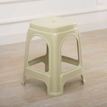 加厚塑料凳子家用板凳高凳时尚简约客厅餐桌塑胶椅经济型胶凳椅子(1个 大号北欧绿无盖（高46CM）)