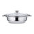 卡凡洛(Kaflo)  加厚不锈钢蒸锅汤锅煮锅炖锅可视单双三层(银白 单层)
