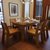 明佳友 餐桌 实木餐桌椅 餐桌椅组合套装 方桌 餐台 现代简约餐厅家具 饭桌 桌子M9036(金柚色 1.5米一桌6椅)