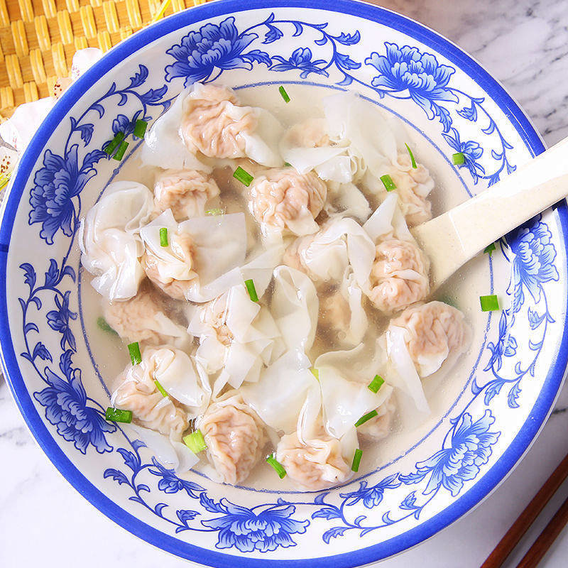 超市品质传统手工混沌云吞肉燕现包现发营养早餐新鲜冷冻批发自定义