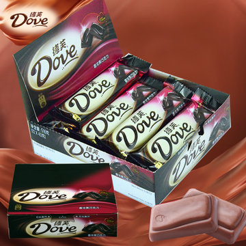 德芙巧克力德芙巧克力43g丝滑牛奶黑巧排块巧克力43g12婚庆喜糖零食丝
