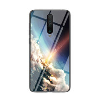 红米K30手机壳新款星空彩绘玻璃壳Redmi k30防摔软边保护套(璀璨星空 红米K30)
