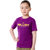 法国PELLIOT户外男女儿童快干t恤短袖 运动排汗快干衣圆领运动T恤 3621522(紫色 150)