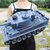 超大型儿童充电遥控坦克战车玩具汽车模型可发射子弹履带金属炮管儿童礼物(灰色 三电配置送礼包+600子弹)