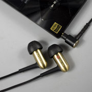索尼 Sony XBA-100 黄铜材质  立体声耳机 入耳式耳机 金色