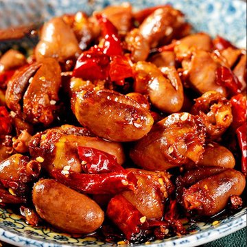 卤鸡心熟食麻辣即食批发零食香辣小吃速食四川产川味下酒菜卤味卤鸡心