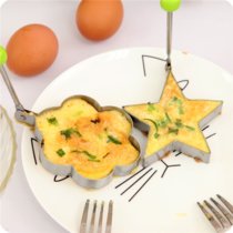 有乐 9830加厚不锈钢煎蛋器 创意煎鸡蛋爱心模型模具 煎荷包蛋磨具lq105(花型)