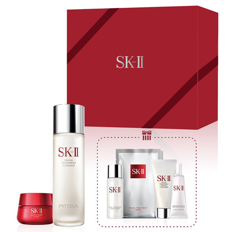 护肤套装sk-ii晶透紧致礼盒(精华露 霜) 保湿补水返回商品页 >