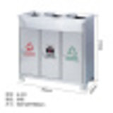 户外不锈钢三分类四分类垃圾桶物业室外分类垃圾桶环保箱JMQ-140