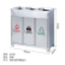 户外不锈钢三分类四分类垃圾桶物业室外分类垃圾桶环保箱
