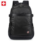 瑞吉仕/Regisu商务休闲双肩电脑包15.6寸 男女旅行背包(黑色)