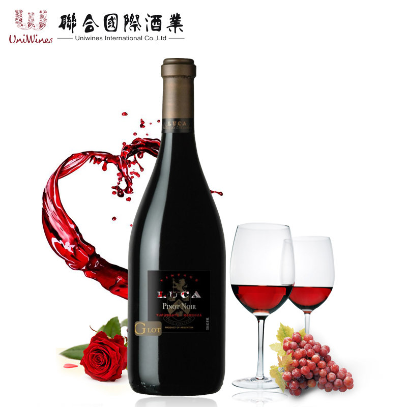 阿根廷进口红酒汝卡glot产区黑皮诺红葡萄酒750ml