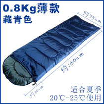 嘀威尼 Diweini睡袋户外 成人 野营 拼接冬季保暖午休睡袋加厚包邮(0.8kg藏青色)